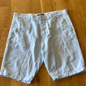 Pale blue shorts. Waist to bottom 20”